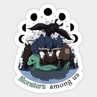 Monsters Among us Sticker